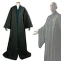 Voldemort Robe Cosplay Kostymesett Voksen Halloween Kostyme Hettekappe M