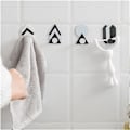 Miniatyrbillede 4 af 5: Nordisk stil Kreativ knagefrakke Hat Håndklædenøglestativ Tøjstativ Rustfrit stål Multifunktionel vægmontering boligindretning (farve: C)