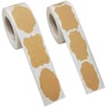 600 Pcs Kraft Jam Labels - Self-Adhesive Freezer Stickers