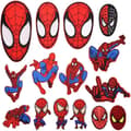Strykjärnslappar 15 stycken Spider Man Broderade