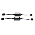 Miniatyrbild 1 av 5: 2-pack H7 Bilbelastningsmotstånd Felavlägsnare LED-dekoder Canbus Trådlös Ljusadapter Black