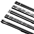 Miniatyrbillede 3 af 4: 5 par legeret lasergravering spisepinde Skridsikre genanvendelige sushi sticks