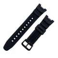 För C Asio SGW-100-serien Loop-justerbart armband i silikon Black