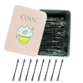 Miniatyrbillede 3 af 4: 200 stk Clip Mini Bærbar Med Box Styling Tool Til Kvinder Piger Metal Bobby Pin