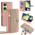 Miniatyrbild 1 av 5: För OnePlus Nord CE 3 Lite 5G/Nord N30 5G Case PU Läder Blixtlås Fickställ Cover Pink Style E OnePlus Nord CE 3 Lite