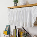 Miniatyrbilde 2 av 5: Hvite Ruffle Kjøkken Valances for Windows