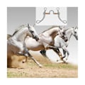 Miniatyrbillede 2 af 5: Rustfrit stål Snaffle Bit Heste Bits Western Snaffle Bits til Mundtræning Bit med kobberport Silver