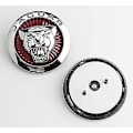 Miniatyrbilde 2 av 5: 3,38 tommers frontgrill emblem som passer til Jaguar Xf, emblemklistremerke for Xf (rød)