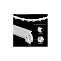 Miniatyrbilde 5 av 5: 5 meter sammenleggbar tak buet gardinskinne Fleksibel buet gardinskinne Myk gardinskinne for gardinskinne med metallgardinkroker, romdeler fo