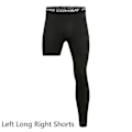 Miniatyrbild 4 av 5: Kompression Running Tight Sport Cropped Herr Base Layer Träningsbyxor White Right M