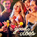 Pikkukuva 2 / 5: Good Vibes neonkyltti seinän sisustukseen, virtalähteenä USB neonvalo makuuhuoneen sisustukseen, lämmin valkoinen väri, 16,1" x 8,3" x 0,6"