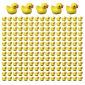 Miniatyrbilde 5 av 5: 100/200 stk Mini Gummibader Miniatyr Harpiks Andunger Gule Små D 100 stk gule - [DmS] 200pcs yellow 200pcs