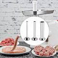 Miniatyrbillede 4 af 5: 3 stk. rustfrit stål pølsefylder påfyldningsrør tragte dyser reservedele påfyldningsrør, diameter Silver