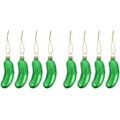 Pikkukuva 1 / 5: 8 kpl Kurkku-riipus Joulukuusi Pickle Elämäntodellinen Pickle Joulu Kurkku Joulu Pickle