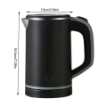 Miniatyrbilde 2 av 4: 0,8 l Elektrisk Vannkoker med Automatisk Avstenging og Tørrkokingsbeskyttelse, BPA-fri for Te og Kaffe - TABY White Europe Standard