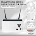 Miniatyrbillede 4 af 5: WiFi Router Opbevaringsboks, Væghængt WiFi Opbevaringsboks, Router Opbevaringsshelf, Opbevaringsbokse Shelf til Soveværelse Stue
