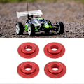 Pikkukuva 4 / 5: 4 kpl Vanteen Rengasvanteen Sovittimen Tiiviste Alumiiniseos Vahva Kestävä Vanteen Sovitin Traxxas Udr 1/7 Rc Autolle Punainen
