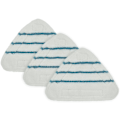 Miniatyrbillede 1 af 5: 3 stk. Dampmoppudskiftningspuder Trekant Vaskbar Klud Rengøring Gulv Mikrofiber Mopphovedpude Damp
