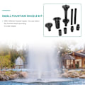 Miniatyrbild 4 av 5: 9 st små fontänmunstycken kit vattenfontänmunstycken för dammfontän nedsänkbar pump pool black
