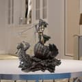 Poseidon Gresk Havets Gud Statue Resin Art Neptun På Sjøhest Figur