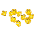Miniatyrbillede 5 af 5: 10 stk Gennemsigtige Polyhedriske D10 Multifarvede Terninger Spil Party Pub Forbrugsvarer Gave Red 10pcs