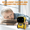 Miniatyrbilde 5 av 5: Emo Robot Smarte Robotdanser med Stemmestyringssensor, Syngende, Dansende, Gjentakende Robotleketøy for Jenter og Gutter, Snakkende Robot Dancing Robot White