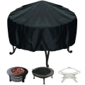 Miniatyrbilde 1 av 4: (84 x 50 cm) Bålpannedeksel Heavy Duty Rund Vanntett UV-Bestandig Patio Utemiljø Hage