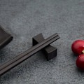 Miniatyrbillede 5 af 5: 10 stk. Spisepinde Stativ Matte Bestik Stativ Rustfrit Stål Spisepinde Holder Sort