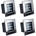 Pikkukuva 1 / 4: Led-upotettu ulkoseinävalaisin, ruostumaton teräs, vedenpitävä Ip67, suuri kantavuus, Led-lattiavalaisin puutarhaan, portaikkoon, rakennukseen