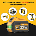 Miniatyrbillede 3 af 5: Til Dewalt Flexvolt 20v/60v Max Batteri 9ah Dcb609 Lithium-ion Dcb606 Dcb612 Dcb609 Dcb205 Dcb200 Dcb182 Batteri Til Dewalt 20v 1PCS 18V 3.0Ah