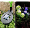 Miniatyrbild 4 av 5: Led solcells-maskrosgångbelysning color1
