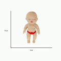 Miniatyrbillede 4 af 5: Simuleret Menneskebaby Dukke Klem Legetøj Fleksibel Trækbøjning Tilbagefald Sød Baby Dukke Blød Tpr Klem Legetøj Anti-stress Ventilationslegetøj Tegneserie Dukke Klemmer Dekompres Random Color