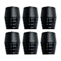 Miniatyrbillede 1 af 5: 6x Mikrofonstativ Gummifødder Gummibeskyttelse Black for Tube Dia 22mm