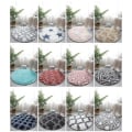 Miniatyrbilde 2 av 4: Runde tepper Myke Komfortable Fluffy Shaggy Høyhaug Tepper For Stue Soverom Round Floor Mat-1 Diameter 40cm