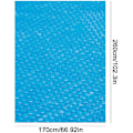 Miniatyrbild 5 av 5: Solskydd för Pool, Solskydd för Pool, Solskydd för Inbyggd Pool, Vikbar och Hållbar Isolering av Bubbelfilm för Simbassänger, Badtunna Rectangle 8.5 X 5.6ft