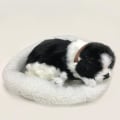 Miniatyrbilde 1 av 4: Søt Simulert Sovende Katt/Hund Plysjdukke Med Rede Puster Fluffy Katt/Hund -t E