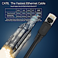 Miniatyrbilde 3 av 3: Cat 8 Ethernet-kabel høghastighets 40gbps 2000mhz Sftp Internet Network Lan Wire-kablar-20m-