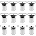 Pikkukuva 1 / 5: 12 kpl Metalliset Tuttipullon Kiinnikkeet, Tuttipullonpidikkeet 20mm