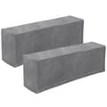 2 st Universal Soffa Armstödsöverdrag Elastiskt Armstödsskydd Enfärgad Armstödsskyddstyg (grå)BY