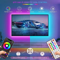Pikkukuva 2 / 2: LED-valot Bluetooth RGB-valot LED-nauhavalot 44-näppäimen kaukosäätimellä Musiikin synkronointi Väriä vaihtavat LED-tunnelmanauhat 5m