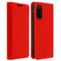 Folio Ægte Læder Galaxy S20 Etui Kortholder Video Stand [DB]