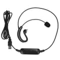 Öronkrok Headset USB Hörlurar Dator Notebook Tillbehör för Skype / QQ / MSN [DB]