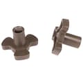 2 st 17 mm Mikrovågsugn Vridbordsrulle Guide Stöd Koppling Bricka Axel