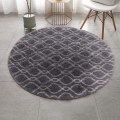 Miniatyrbilde 1 av 3: Runde tepper Myke Komfortable Fluffy Shaggy Høyhaug Tepper For Stue Soverom ST06 Diameter 40cm