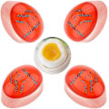 Miniatyrbilde 1 av 3: Eggkoker Timer, 4 stk Fargeskiftende Eggtimer (XIATIAN)