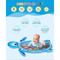 Miniatyrbild 3 av 5: Vattenlekmatta för bebis, stor uppblåsbar vattenlekmatta för bebis med handledsrasselset, vattenlekmatta för bebis perfekt för bebisens sensoriska utvecklingsövning