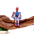 Miniatyrbild 3 av 5: T13 Actionfigur Titan 13 Actionfigur Robot Actionfigur 3D-tryckt - 5 färger Red and gold