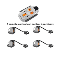 Miniatyrbillede 4 af 4: For Logo Tekniske Dele Motor Multi Power Funktioner Værktøj Servo Tog Model Sæt Byggeklodser Høj Kvalitet  [DmS] V8