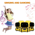 Miniatyrbilde 3 av 5: Emo Robot Smarte Robotdanser med Stemmestyringssensor, Syngende, Dansende, Gjentakende Robotleketøy for Jenter og Gutter, Snakkende Robot Dancing Robot White