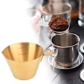 Miniatyrbild 1 av 3: Espresso Hällkopp Espresso Mätkopp Te Enkelt Utlopp Rostfritt Stål Kaffe Mätkopp Restaurang Mjölkkanna Kopp gold